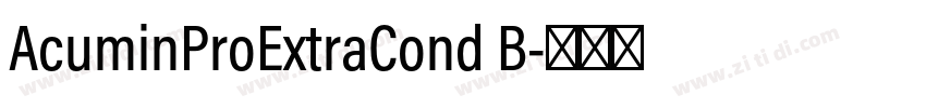 AcuminProExtraCond B字体转换